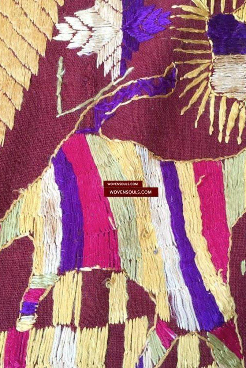 812 VERKAUFT Bagh Phulkari Textil / VerkaufWOVENSOULS-Antike-Vintage-Textilien-Kunst-Dekor