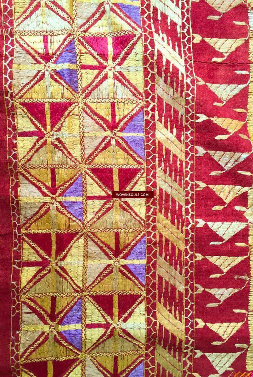 813 SOLD Phulkari Bagh Textile - Masterpiece-WOVENSOULS-Antique-Vintage-Textiles-Art-Decor