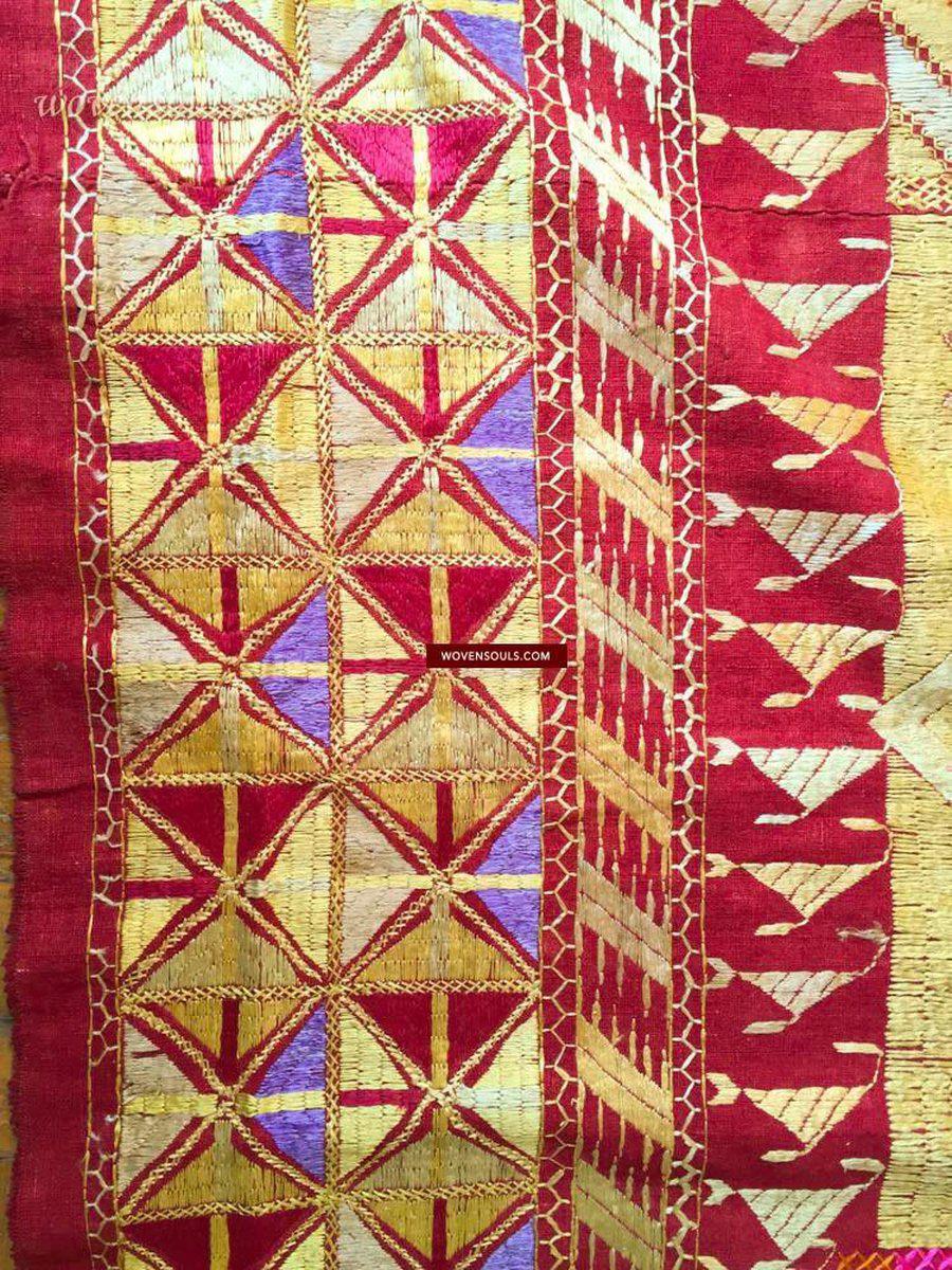 813 SOLD Phulkari Bagh Textile - Masterpiece-WOVENSOULS-Antique-Vintage-Textiles-Art-Decor