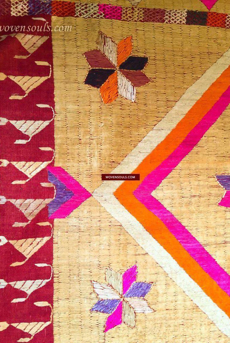 813 SOLD Phulkari Bagh Textile - Masterpiece-WOVENSOULS-Antique-Vintage-Textiles-Art-Decor