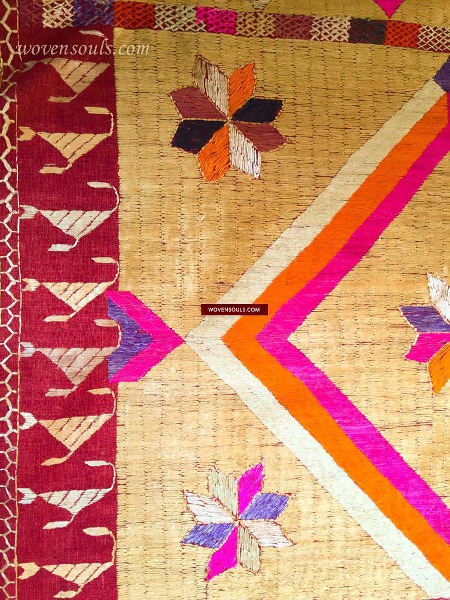 813 SOLD Phulkari Bagh Textile - Masterpiece-WOVENSOULS-Antique-Vintage-Textiles-Art-Decor