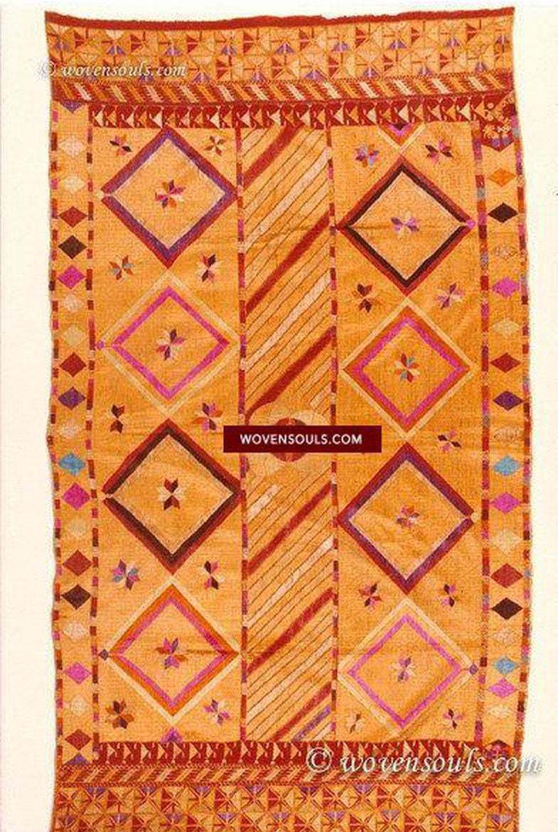 813 SOLD Phulkari Bagh Textile - Masterpiece-WOVENSOULS-Antique-Vintage-Textiles-Art-Decor