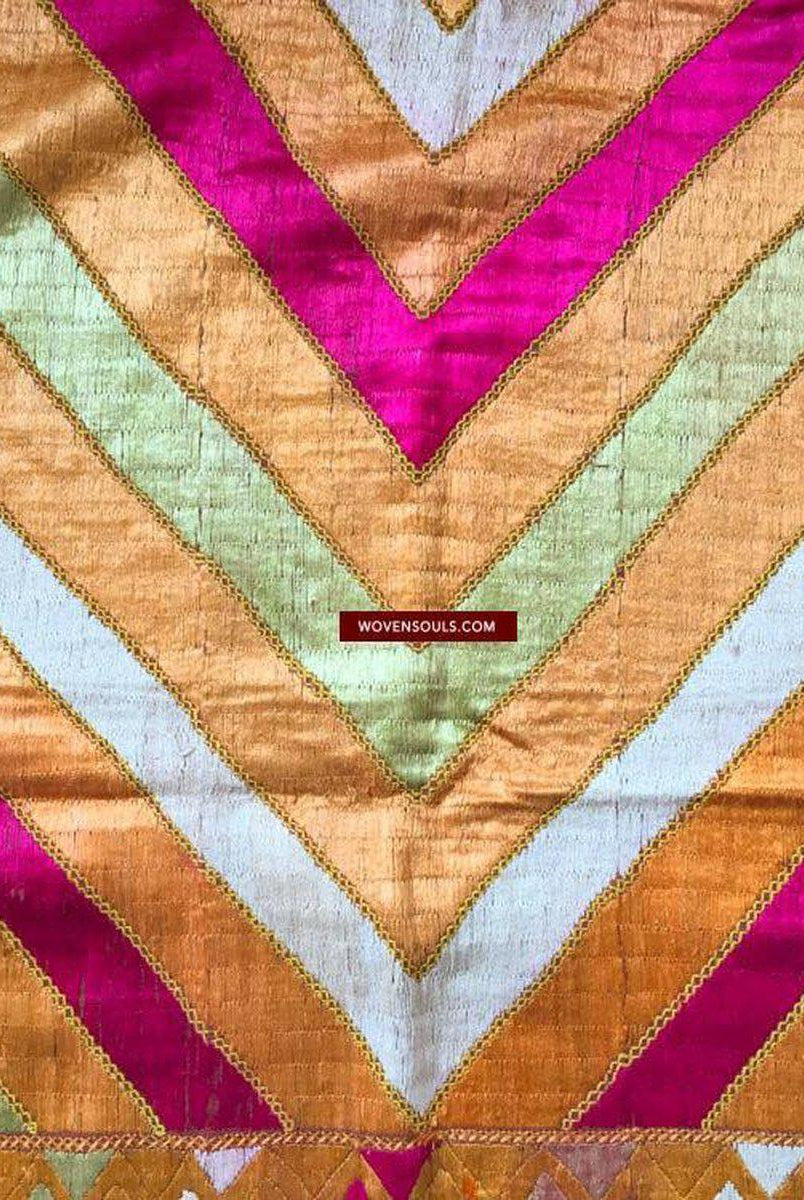 816 SOLD Shalimar Bagh Phulkari textile-WOVENSOULS-Antique-Vintage-Textiles-Art-Decor
