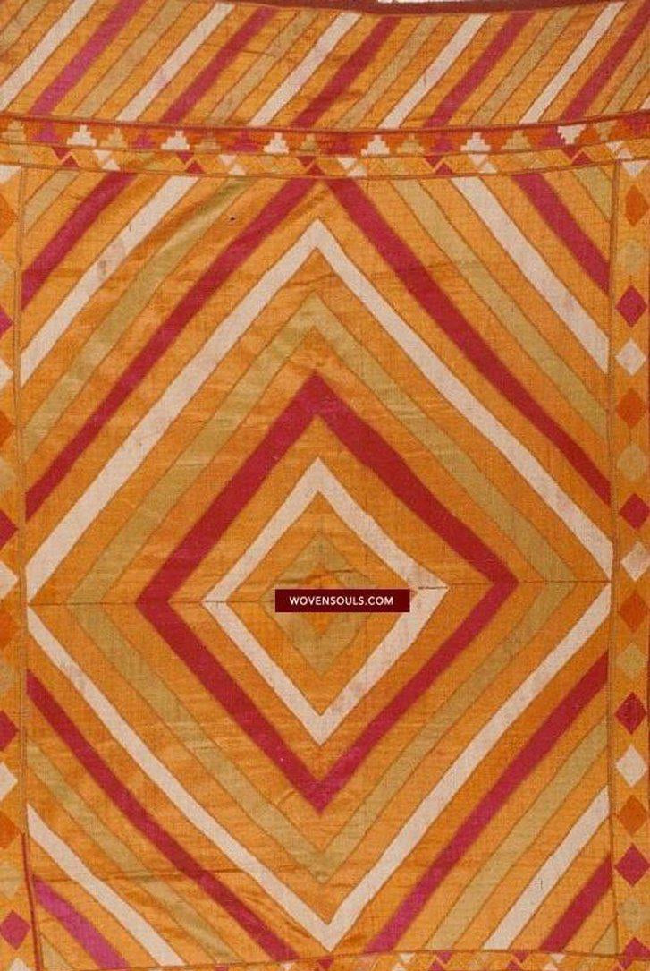 816 SOLD Shalimar Bagh Phulkari textile-WOVENSOULS-Antique-Vintage-Textiles-Art-Decor