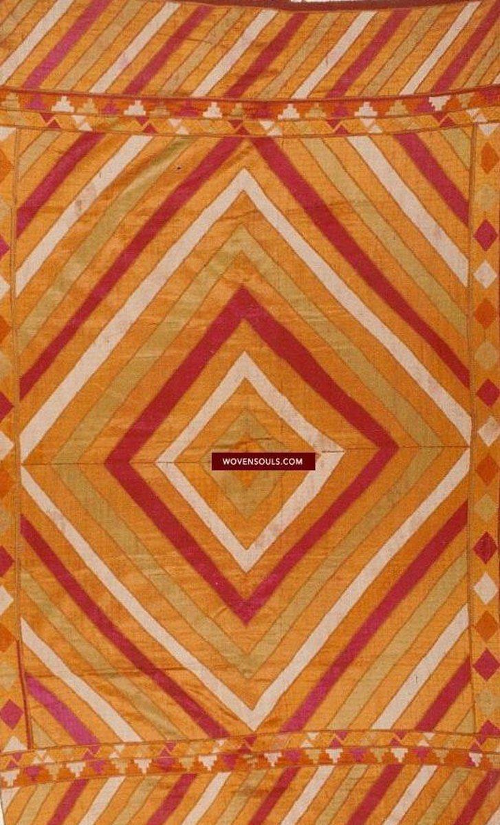 816 SOLD Shalimar Bagh Phulkari textile-WOVENSOULS-Antique-Vintage-Textiles-Art-Decor