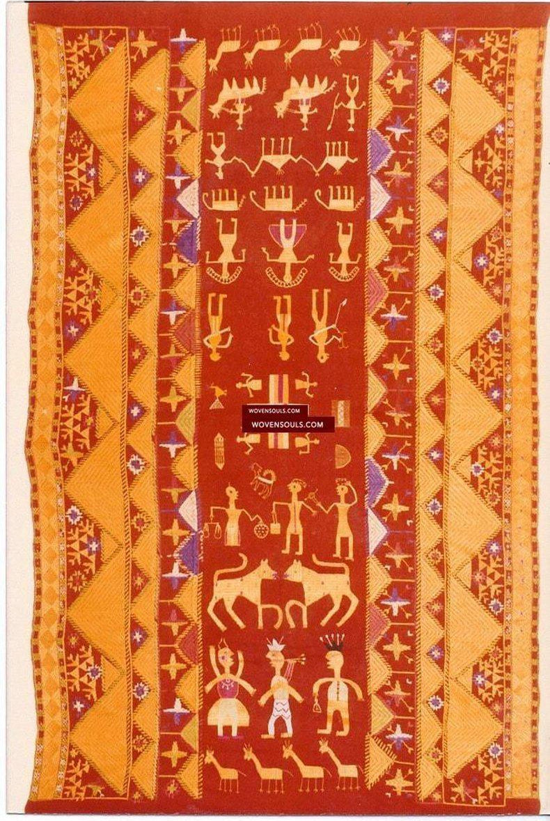 818 SOLD Sarpallu Phulkari Bagh Textile-WOVENSOULS-Antique-Vintage-Textiles-Art-Decor