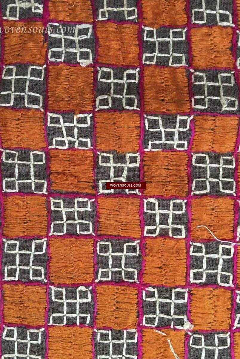 820 Ungewöhnlicher Bagh Phulkari Hochzeitstextilien-WOVENSOULS-Antike-Vintage-Textilien-Kunst-Dekor