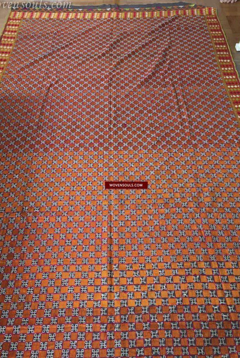 820 Ungewöhnlicher Bagh Phulkari Hochzeitstextilien-WOVENSOULS-Antike-Vintage-Textilien-Kunst-Dekor
