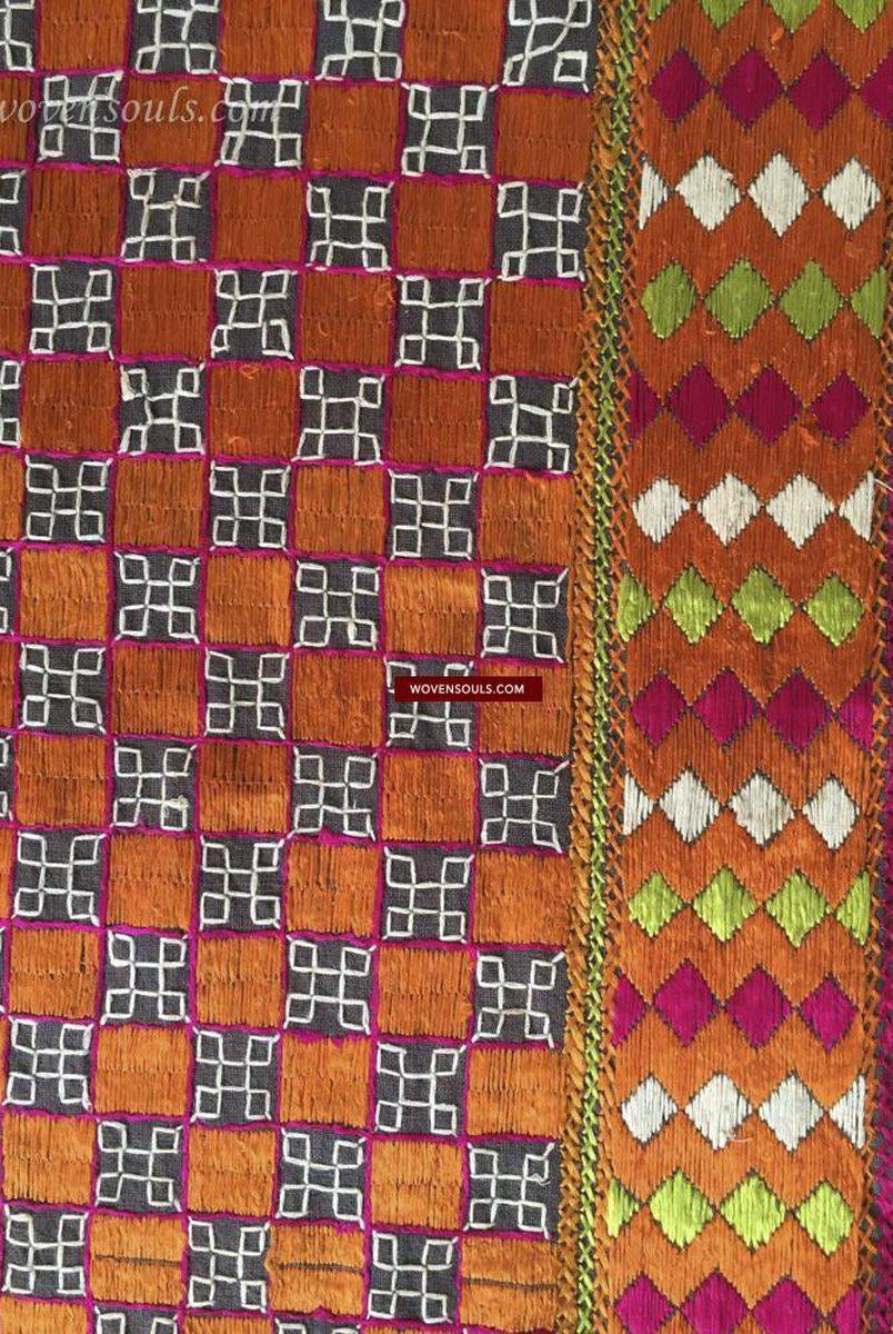 820 Ungewöhnlicher Bagh Phulkari Hochzeitstextilien-WOVENSOULS-Antike-Vintage-Textilien-Kunst-Dekor