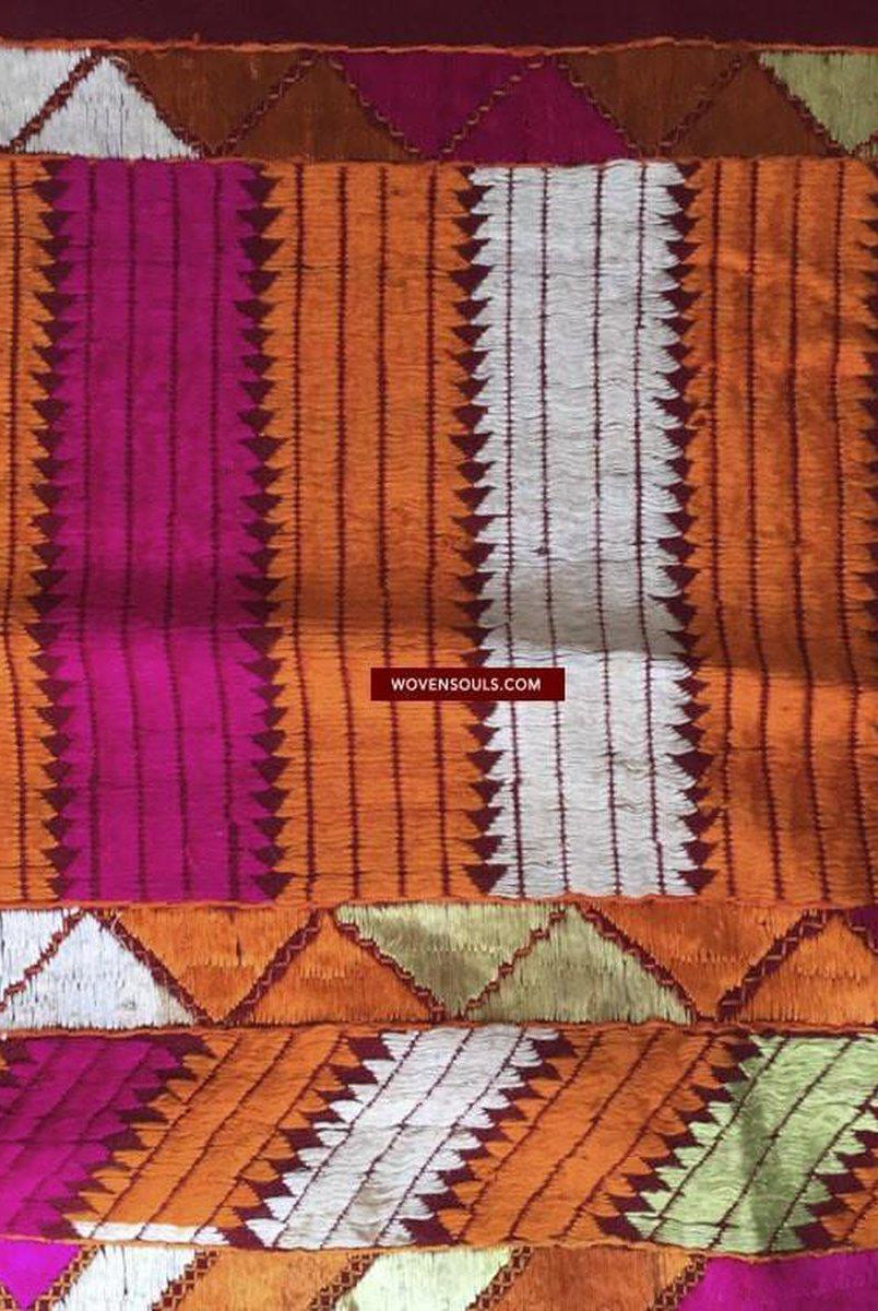 823 VERKAUFT Phulkari Bagh mit seltenem Char-Bagh-Muster-WOVENSOULS-Antike-Vintage-Textilien-Kunst-Dekor