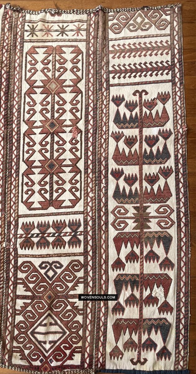 830 Antique Karakalpak Qarakalpak Tent Band Panels-WOVENSOULS Antique Textiles & Art Gallery