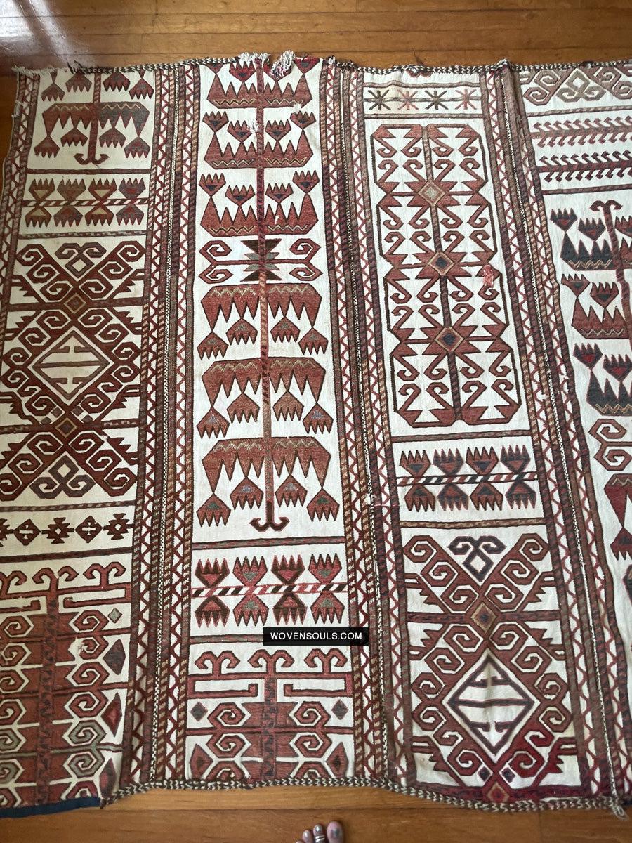 830 Antique Karakalpak Qarakalpak Tent Band Panels-WOVENSOULS Antique Textiles & Art Gallery