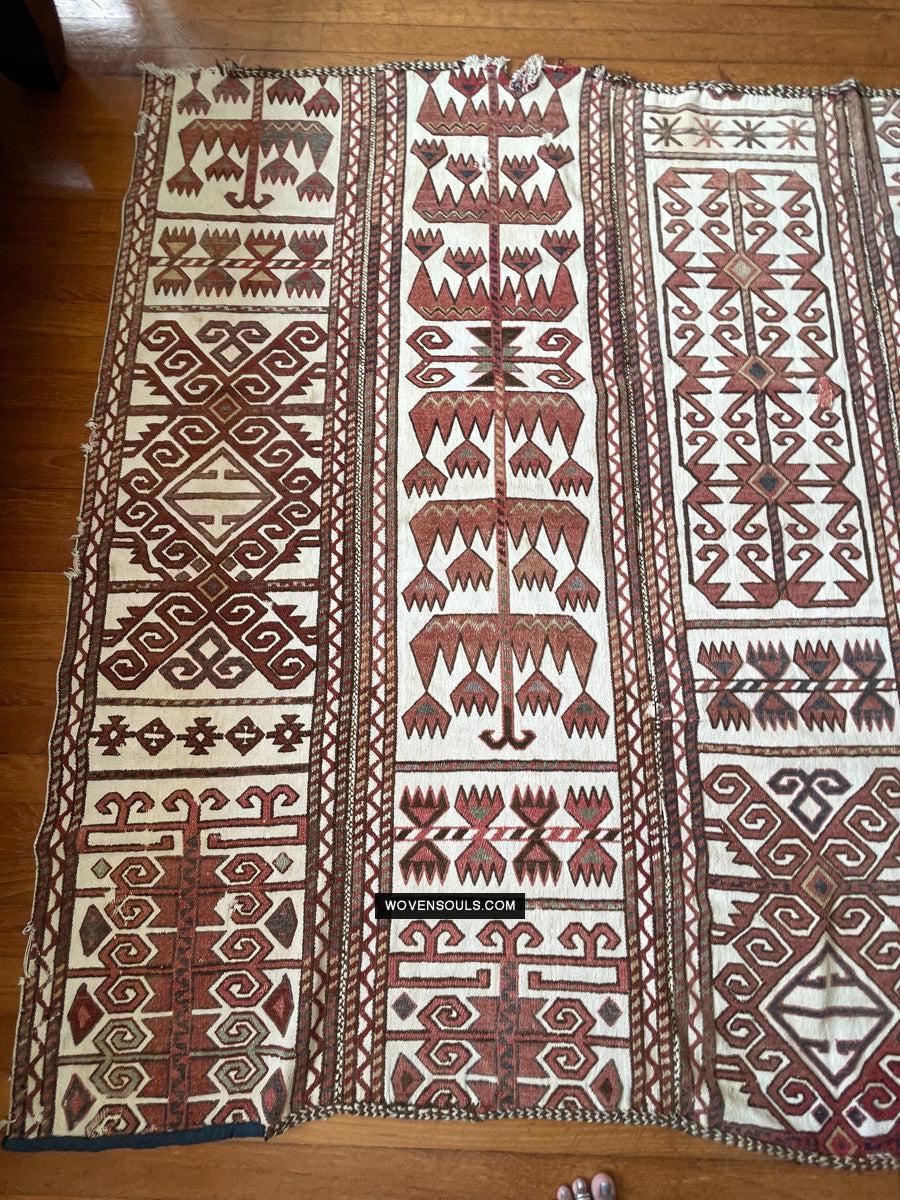 830 Antique Karakalpak Qarakalpak Tent Band Panels-WOVENSOULS Antique Textiles & Art Gallery