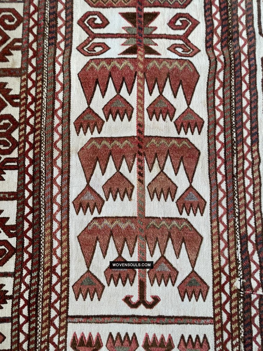830 Antique Karakalpak Qarakalpak Tent Band Panels-WOVENSOULS Antique Textiles & Art Gallery