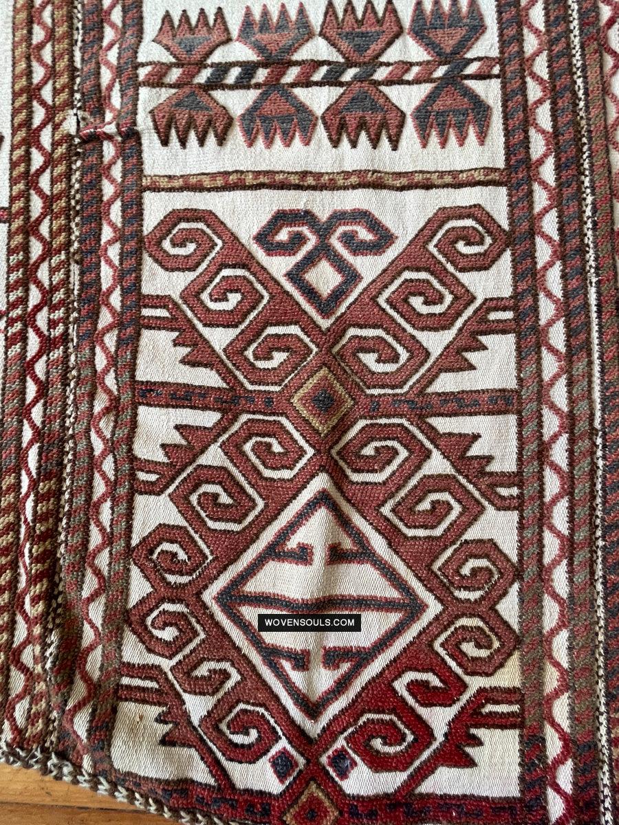 830 Antique Karakalpak Qarakalpak Tent Band Panels-WOVENSOULS Antique Textiles & Art Gallery