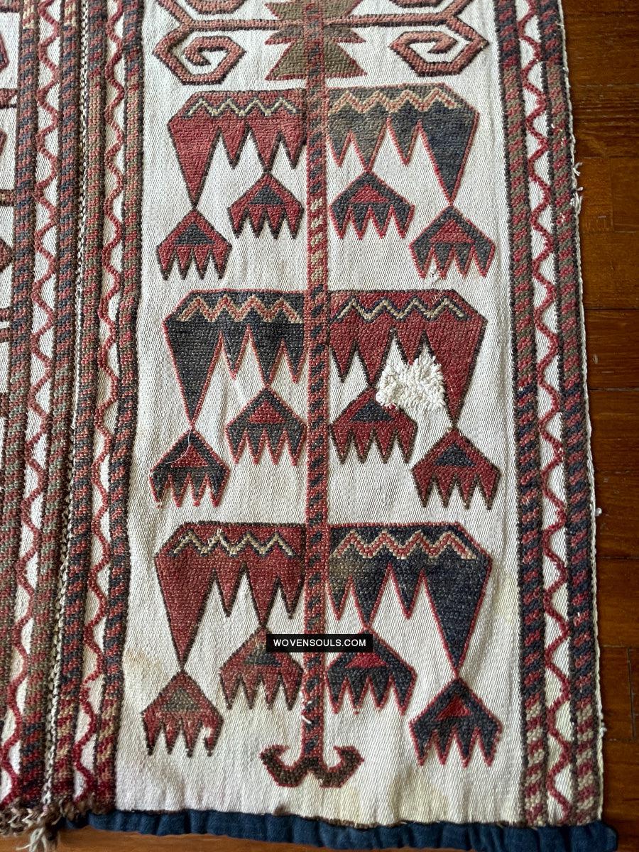 830 Antique Karakalpak Qarakalpak Tent Band Panels-WOVENSOULS Antique Textiles & Art Gallery