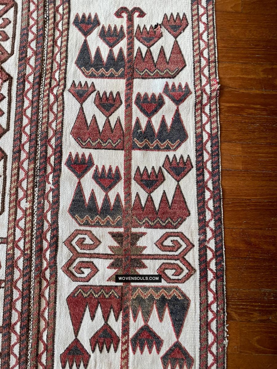 830 Antique Karakalpak Qarakalpak Tent Band Panels-WOVENSOULS Antique Textiles & Art Gallery