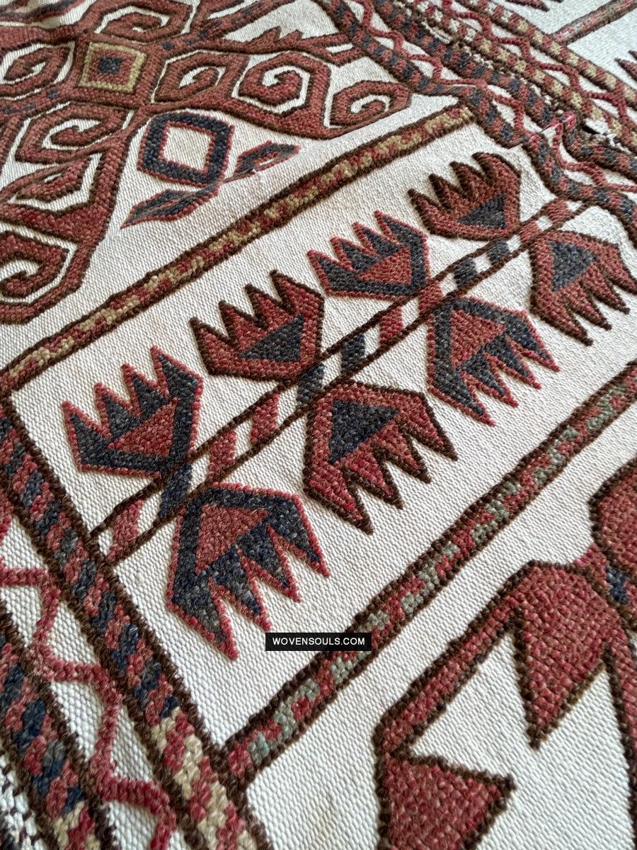 830 Antique Karakalpak Qarakalpak Tent Band Panels-WOVENSOULS Antique Textiles & Art Gallery