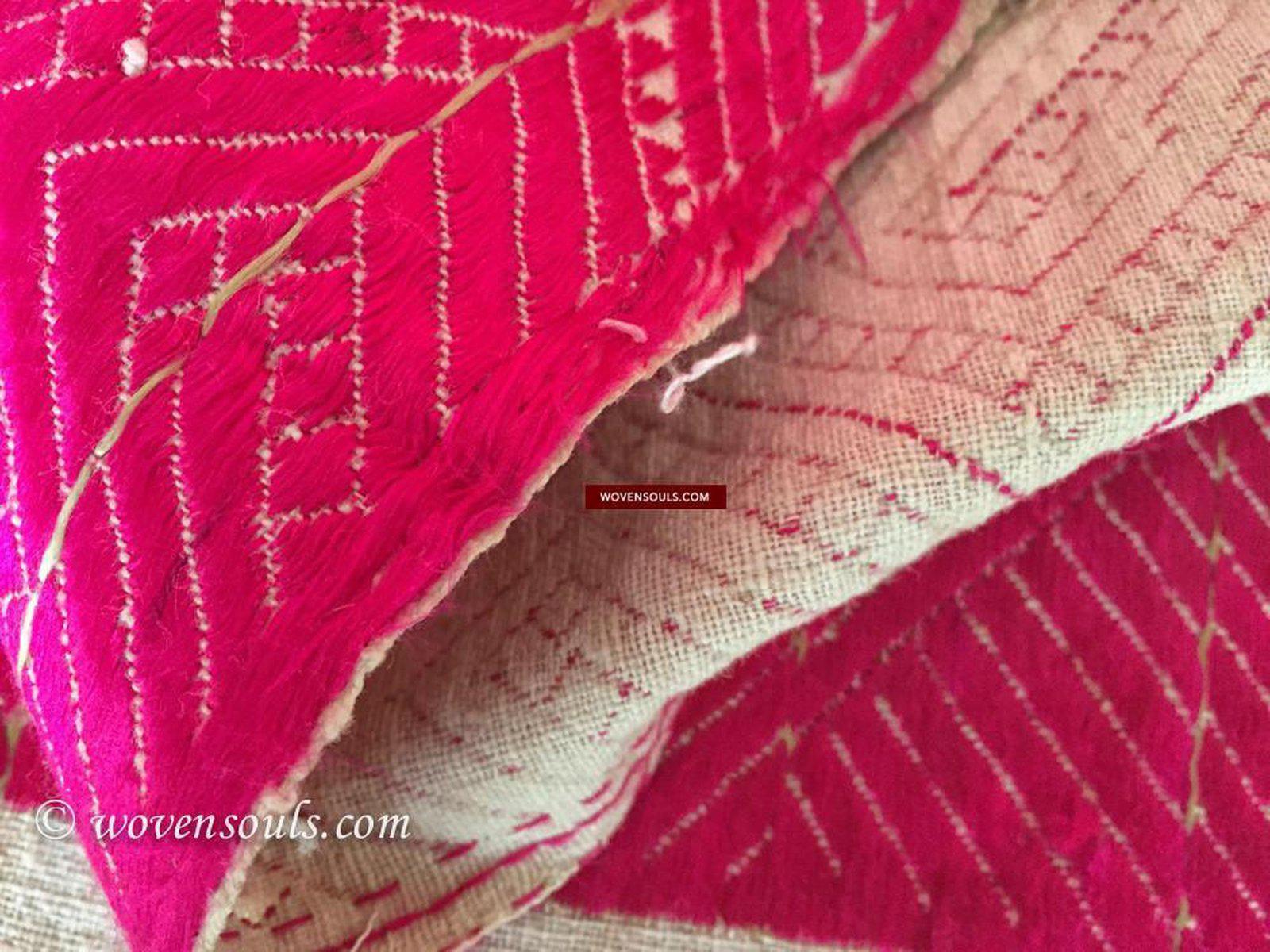 834 Thirma Phulkari Bagh-WOVENSOULS-Antique-Vintage-Textiles-Art-Decor