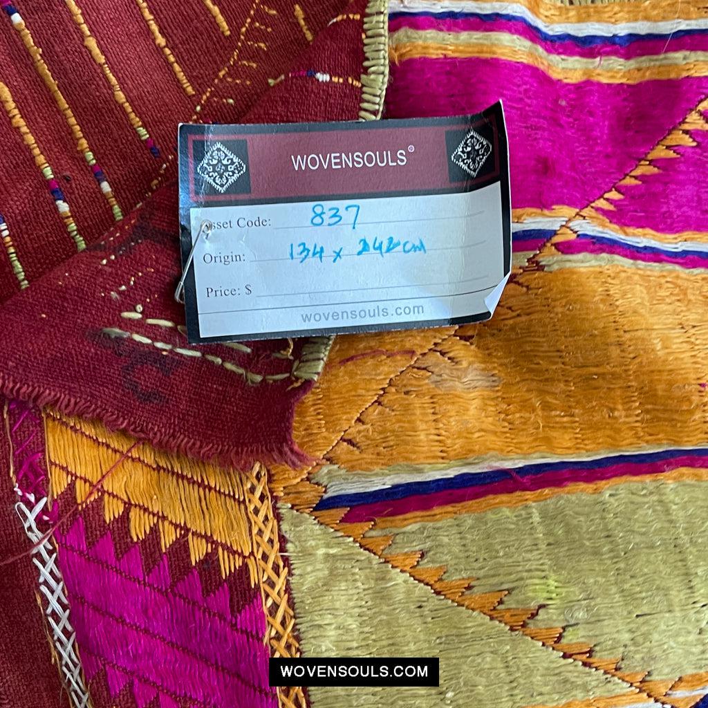 837 Creative Art - Large Layout Bagh Phulkari-WOVENSOULS Antique Textiles & Art Gallery