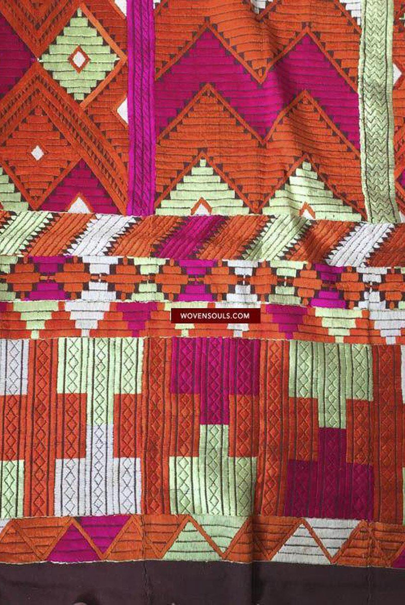838 VERKAUFT Phulkari Bagh-WOVENSOULS-Antike-Vintage-Textilien-Kunst-Dekor