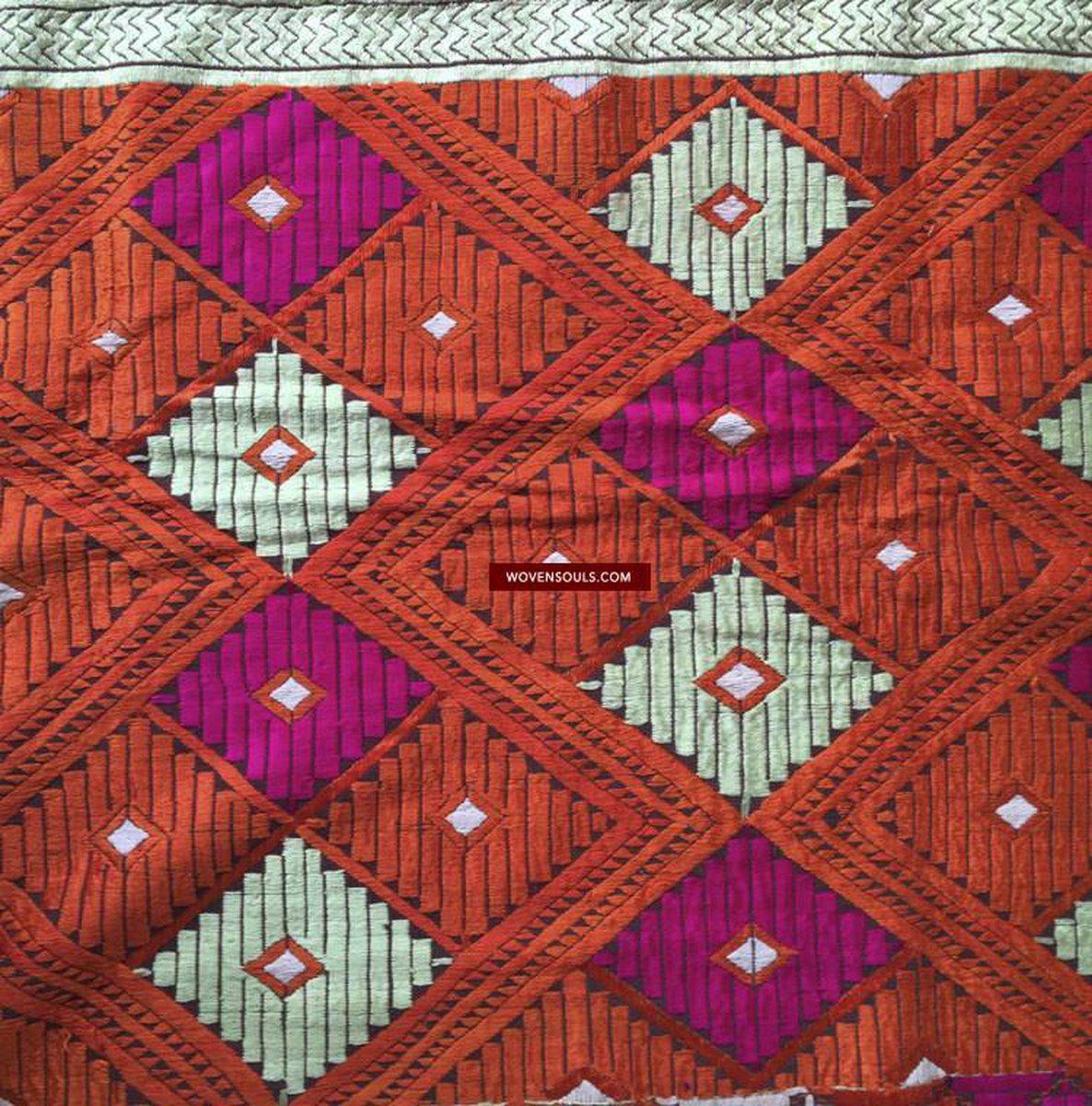 838 SOLD Phulkari Bagh-WOVENSOULS-Antique-Vintage-Textiles-Art-Decor