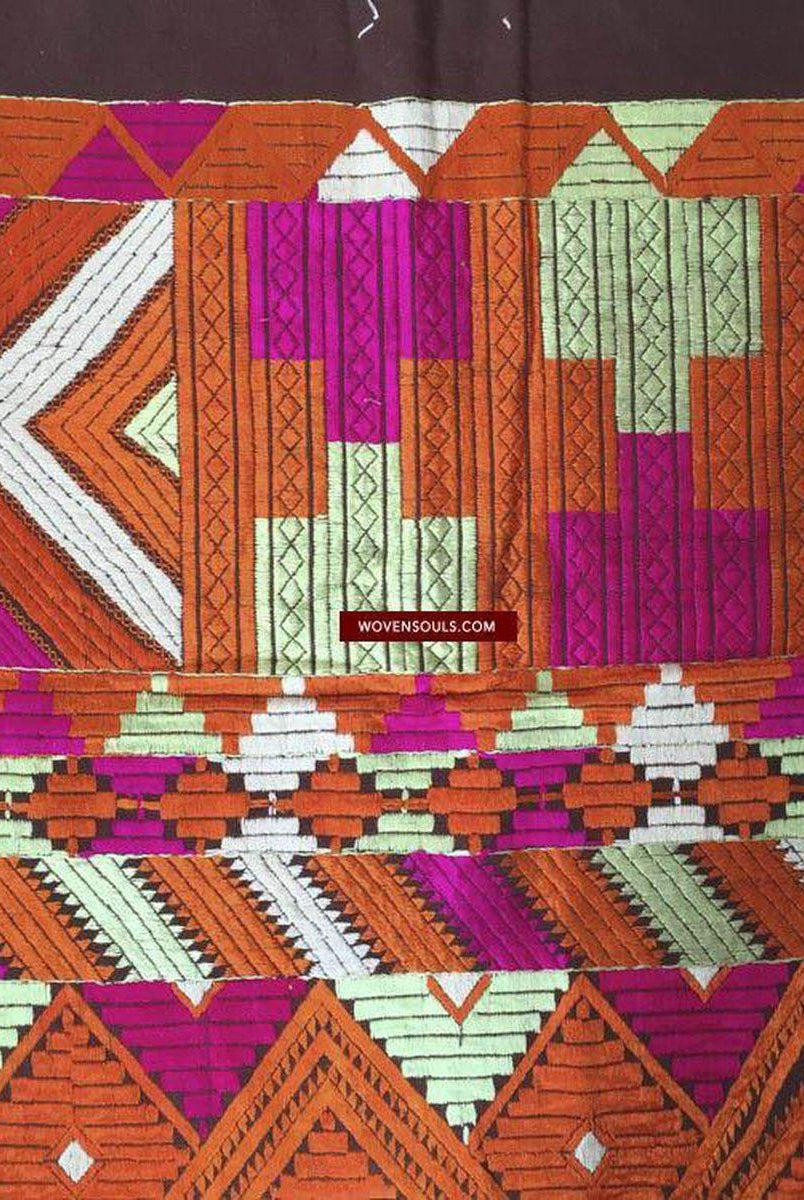 838 VERKAUFT Phulkari Bagh-WOVENSOULS-Antike-Vintage-Textilien-Kunst-Dekor