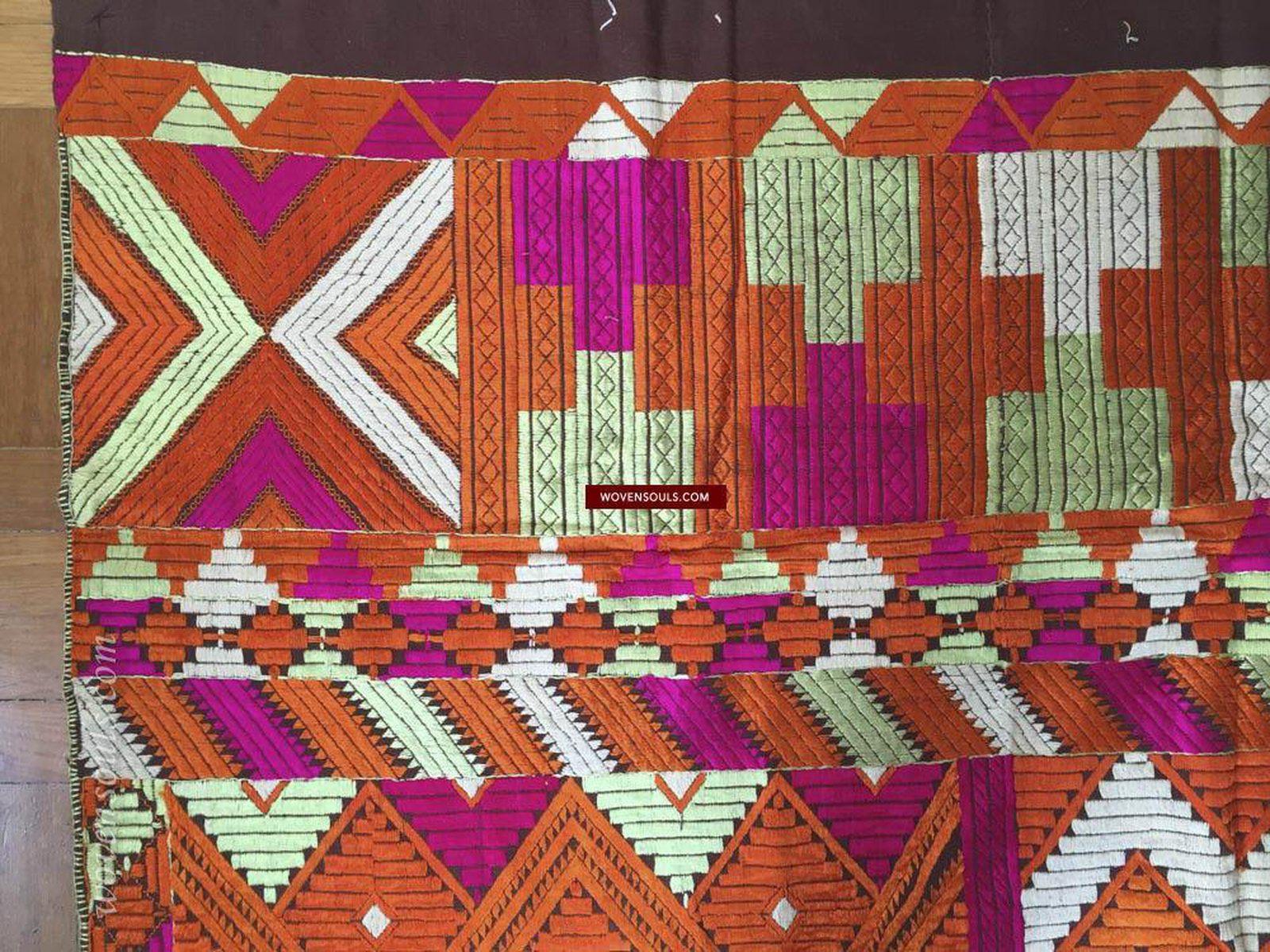 838 SOLD Phulkari Bagh-WOVENSOULS-Antique-Vintage-Textiles-Art-Decor