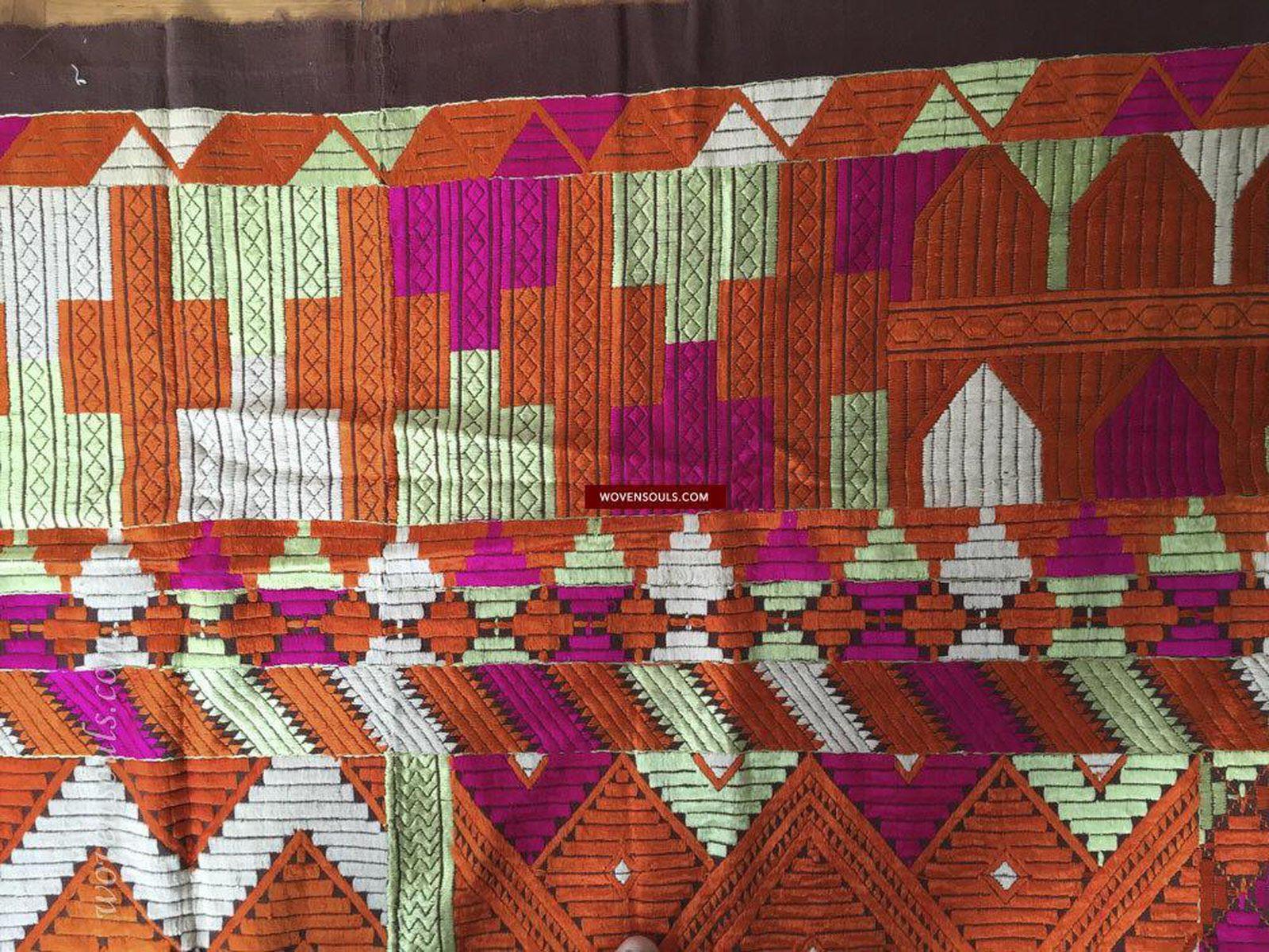 838 SOLD Phulkari Bagh-WOVENSOULS-Antique-Vintage-Textiles-Art-Decor