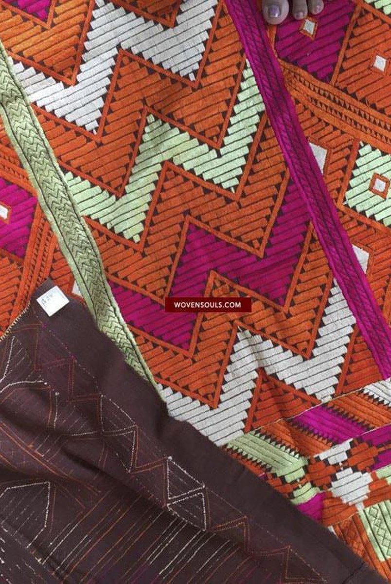 838 VERKAUFT Phulkari Bagh-WOVENSOULS-Antike-Vintage-Textilien-Kunst-Dekor