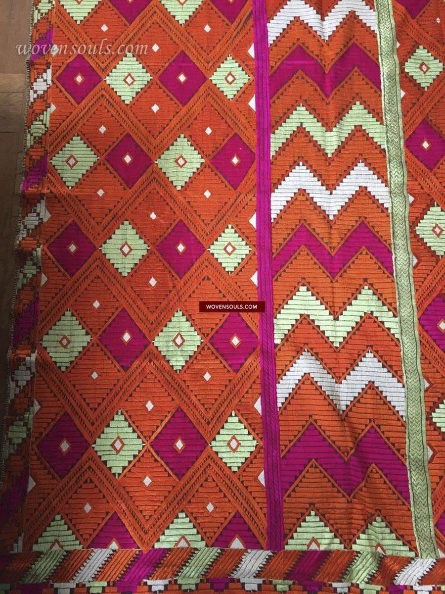 838 SOLD Phulkari Bagh-WOVENSOULS-Antique-Vintage-Textiles-Art-Decor