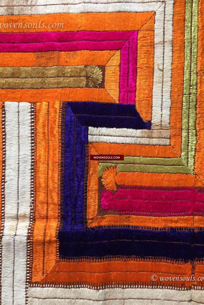 840 VERKAUFT Bhool Bhullaiya Phulkari Bagh-WOVENSOULS-Antike-Vintage-Textilien-Kunst-Dekor