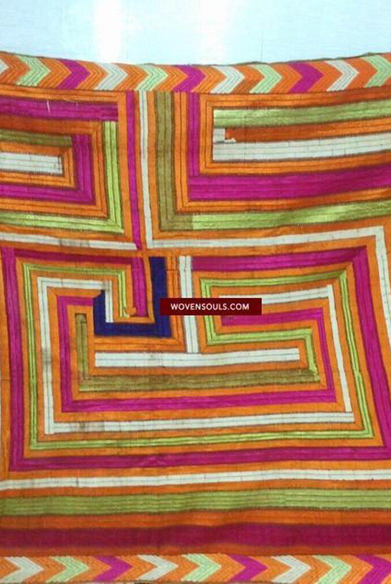 840 VERKAUFT Bhool Bhullaiya Phulkari Bagh-WOVENSOULS-Antike-Vintage-Textilien-Kunst-Dekor