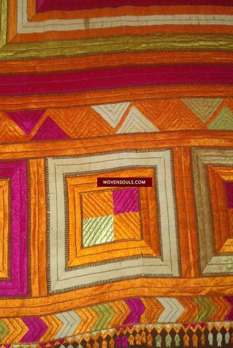 840 VERKAUFT Bhool Bhullaiya Phulkari Bagh-WOVENSOULS-Antike-Vintage-Textilien-Kunst-Dekor