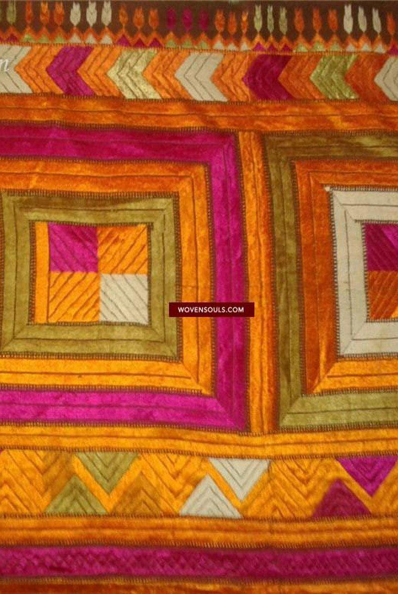 840 VERKAUFT Bhool Bhullaiya Phulkari Bagh-WOVENSOULS-Antike-Vintage-Textilien-Kunst-Dekor