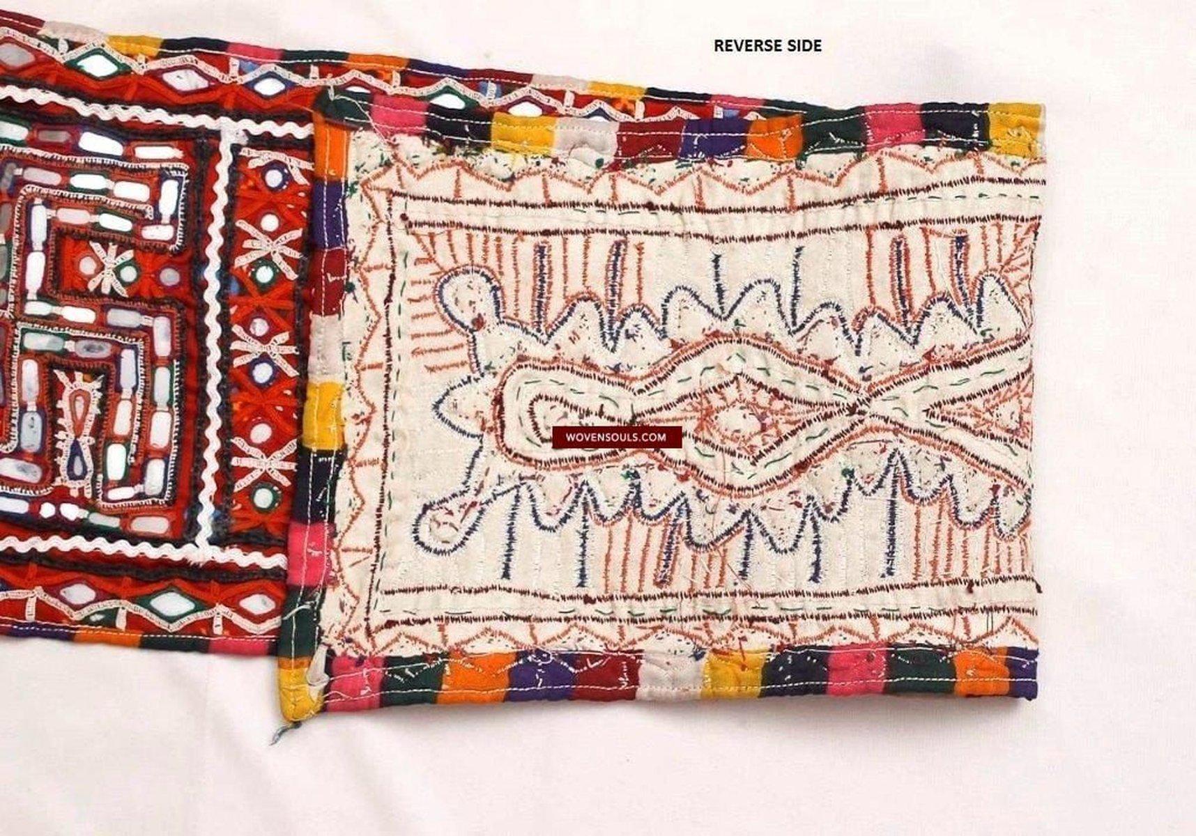 845 Vintage Rabari Panel-WOVENSOULS-Antique-Vintage-Textiles-Art-Decor