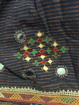 848 Old Bishnoi Skirt with Figurative Embroidery SOLD-WOVENSOULS-Antique-Vintage-Textiles-Art-Decor