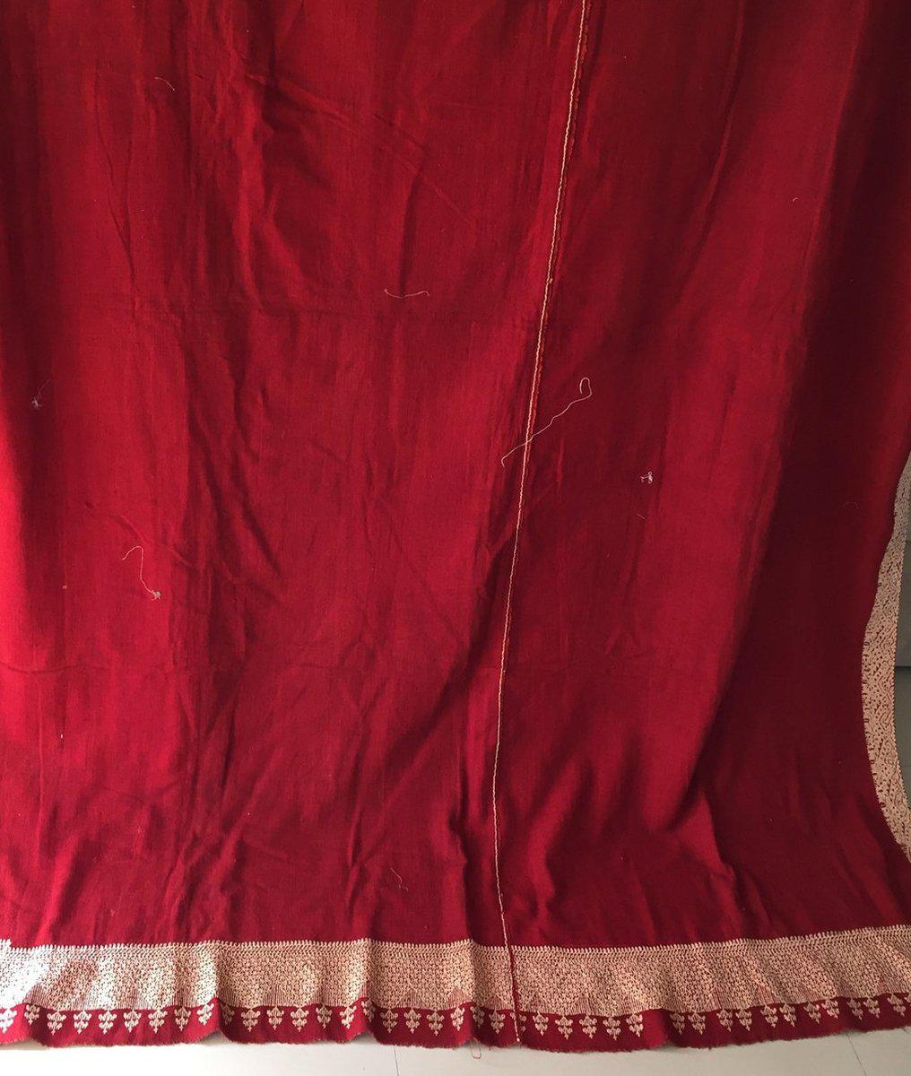 851 Vecchio scialle ricamato a doppia faccia Rajasthan-WOVENSOULS-Arredamento artistico-tessile-vintage-antico