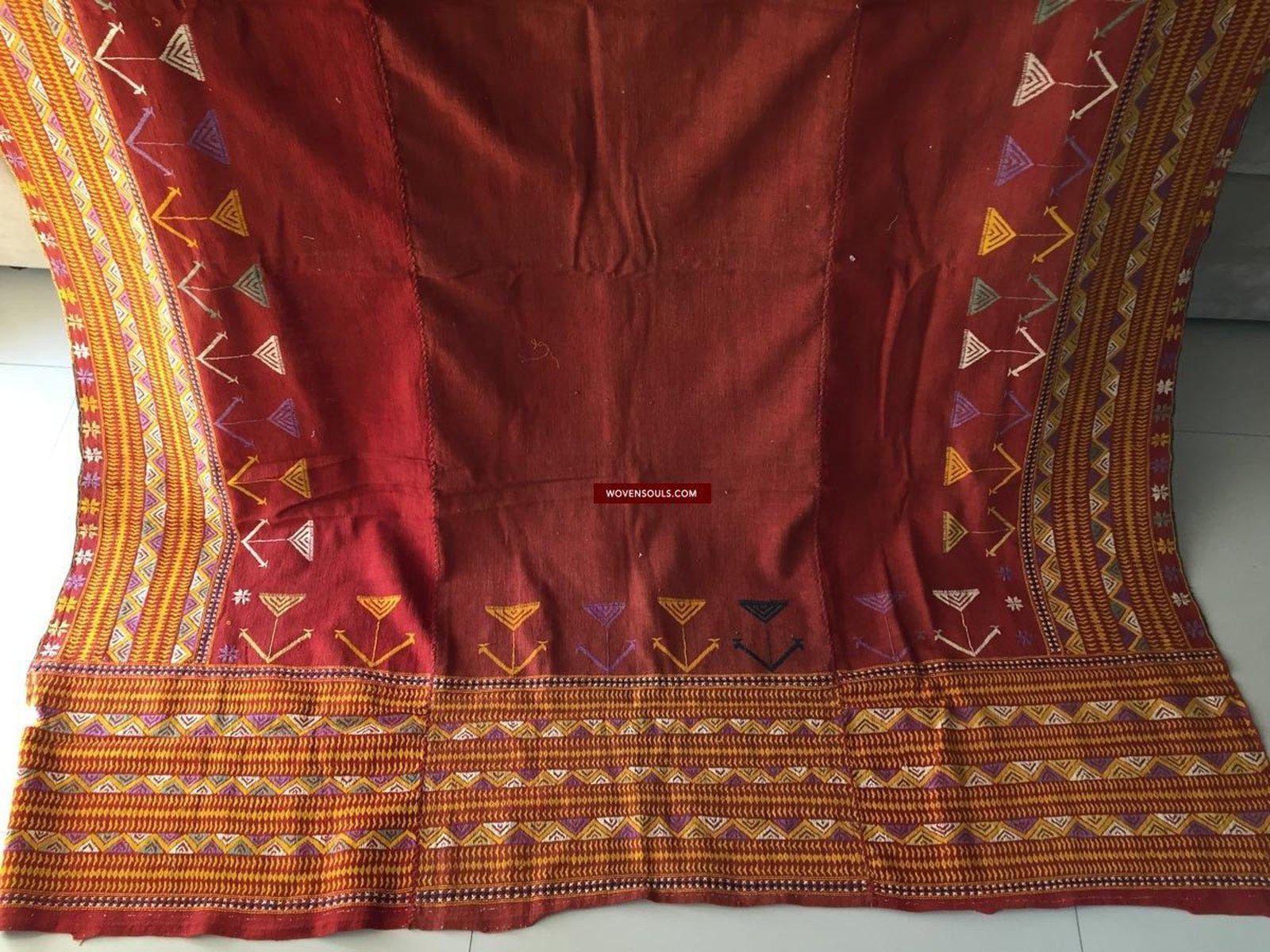 867 SOLD Vintage Rajasthan Wedding Shawl Textile Art-WOVENSOULS-Antique-Vintage-Textiles-Art-Decor