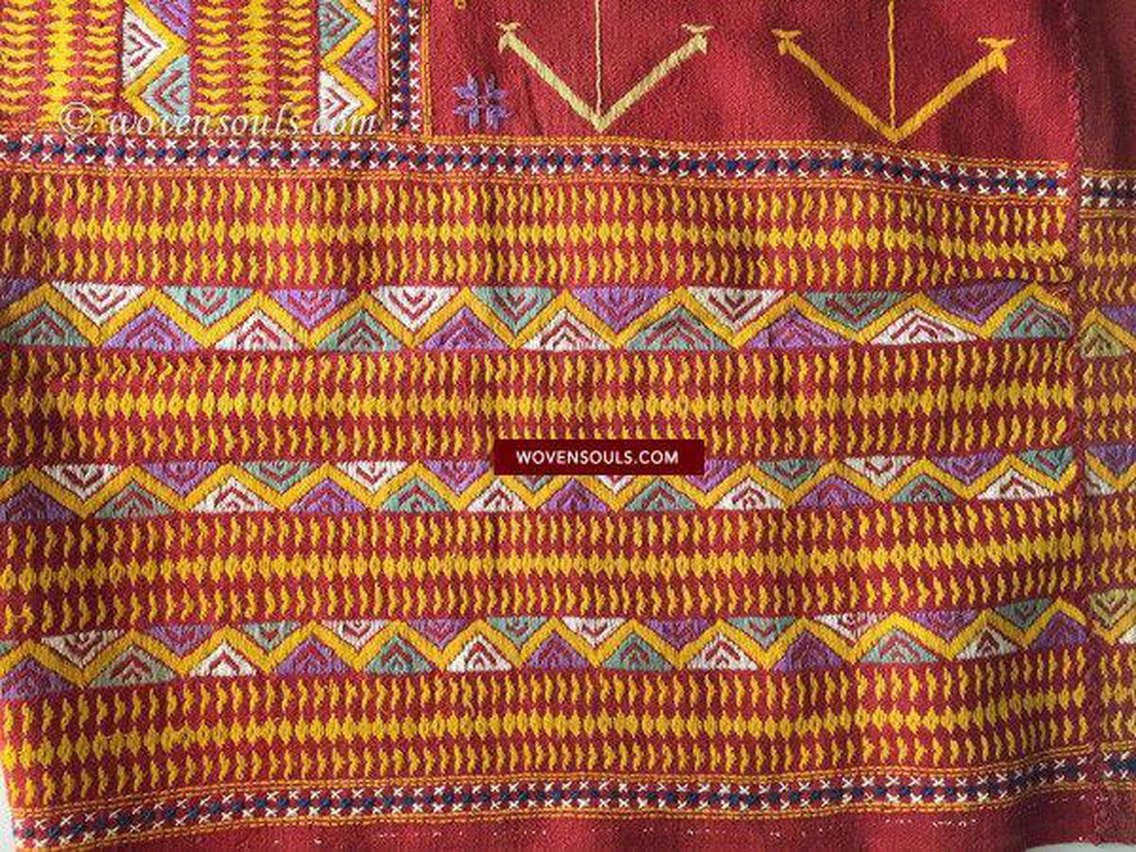 867 SOLD Vintage Rajasthan Wedding Shawl Textile Art-WOVENSOULS-Antique-Vintage-Textiles-Art-Decor