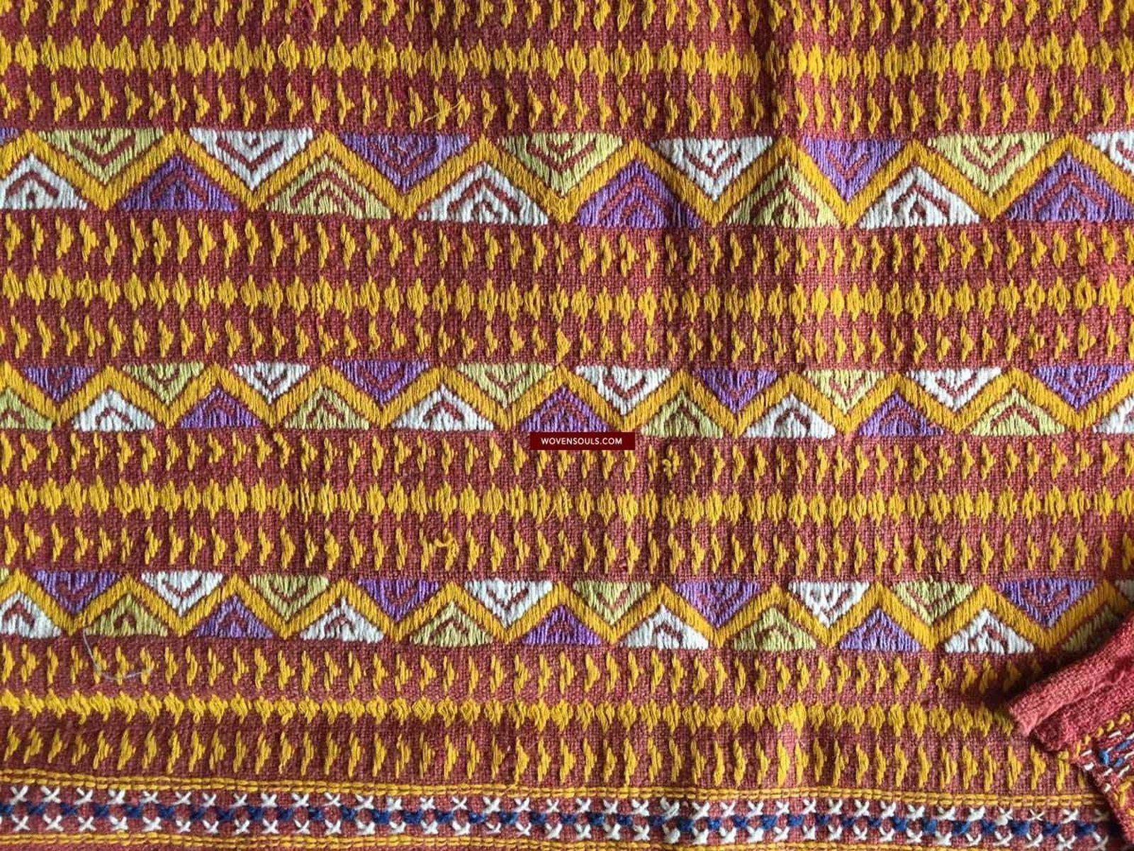 867 SOLD Vintage Rajasthan Wedding Shawl Textile Art-WOVENSOULS-Antique-Vintage-Textiles-Art-Decor