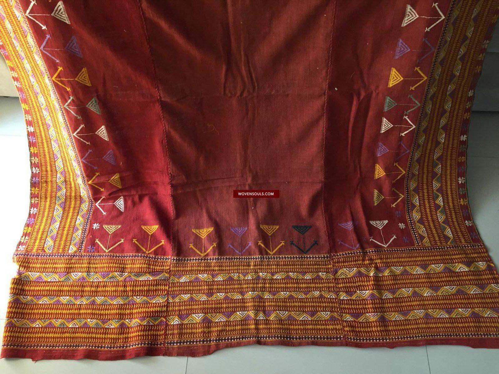 867 SOLD Vintage Rajasthan Wedding Shawl Textile Art-WOVENSOULS-Antique-Vintage-Textiles-Art-Decor