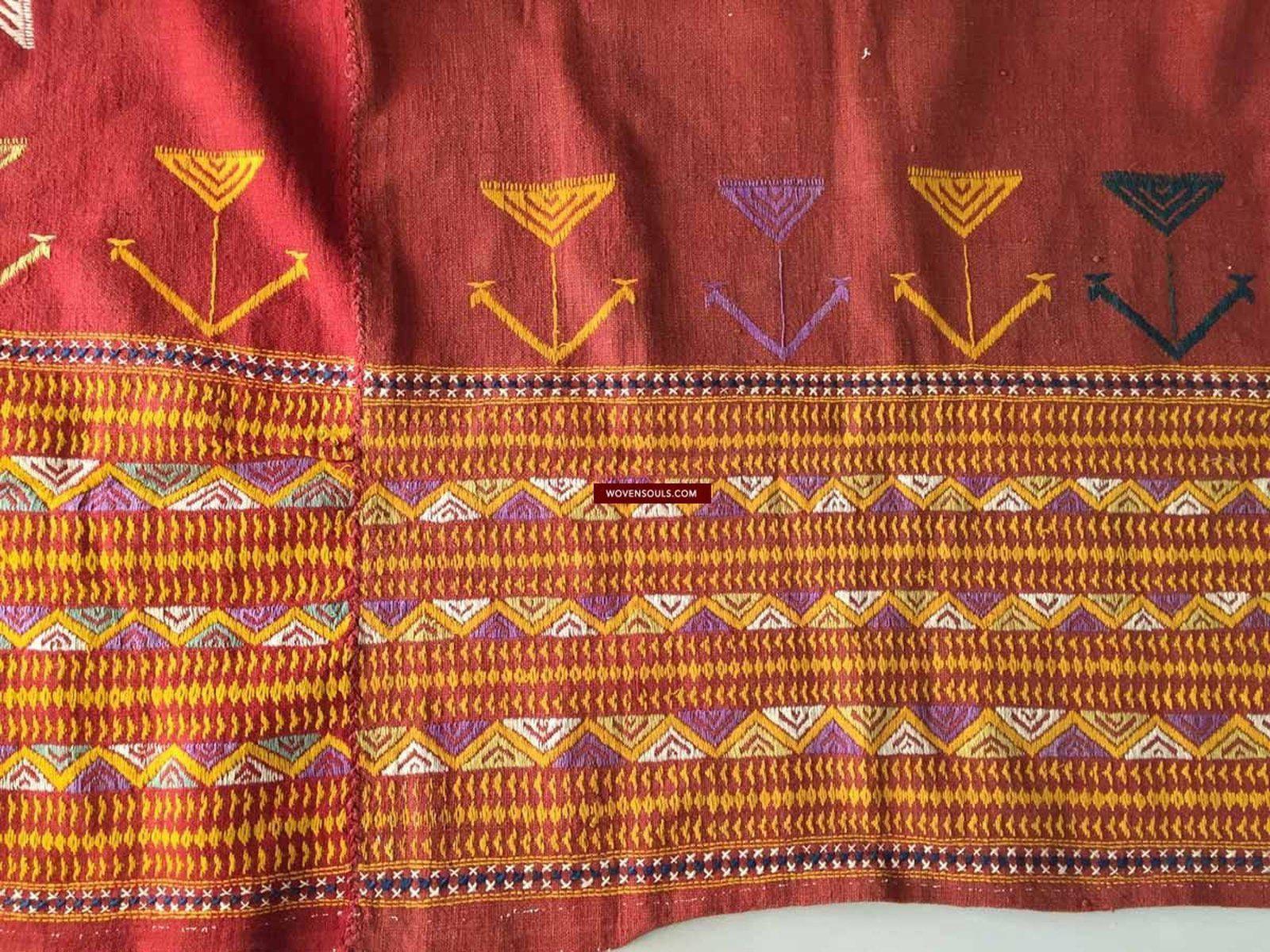 867 SOLD Vintage Rajasthan Wedding Shawl Textile Art-WOVENSOULS-Antique-Vintage-Textiles-Art-Decor