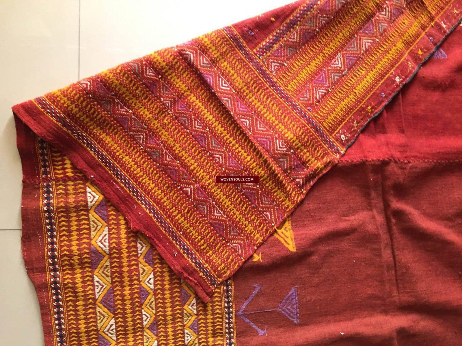 867 SOLD Vintage Rajasthan Wedding Shawl Textile Art-WOVENSOULS-Antique-Vintage-Textiles-Art-Decor