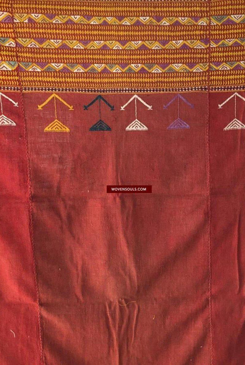 867 VENDUTO Vintage Rajasthan Wedding Shawl Textile Art-WOVENSOULS-Arredamento artistico-tessile-vintage-antico