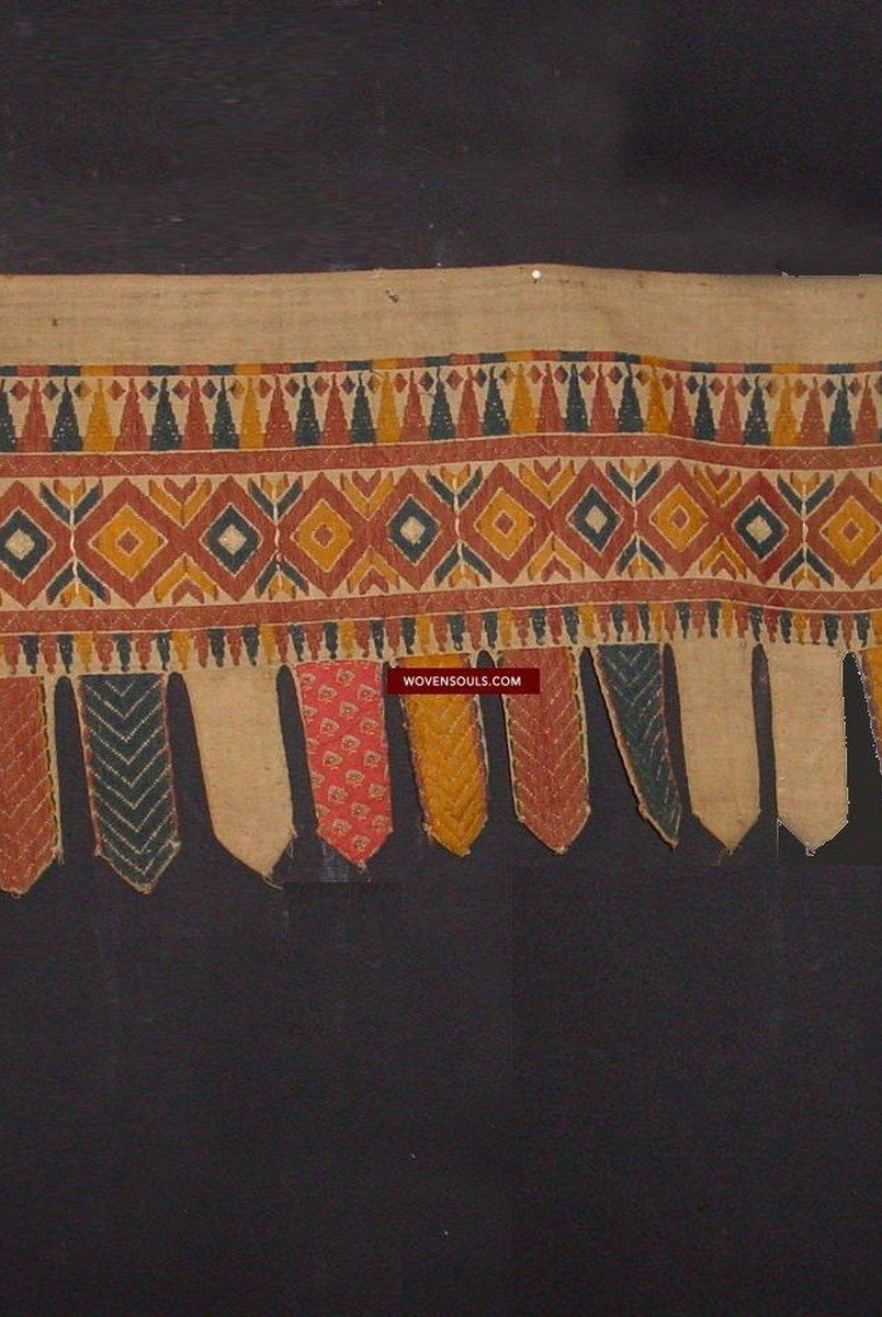 872 Antique Sumatra Tirai ceremonial cloth Banner Textile-WOVENSOULS-Antique-Vintage-Textiles-Art-Decor
