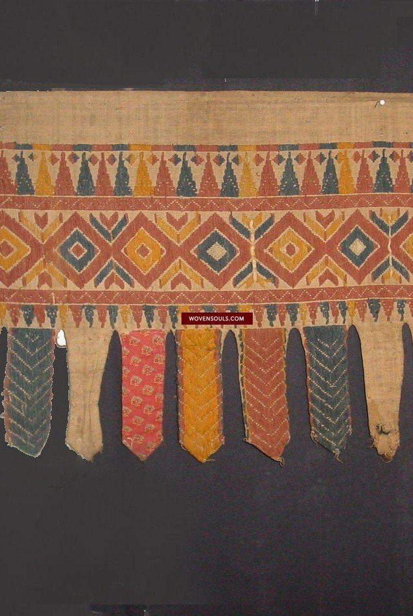 872 Antique Sumatra Tirai ceremonial cloth Banner Textile-WOVENSOULS-Antique-Vintage-Textiles-Art-Decor