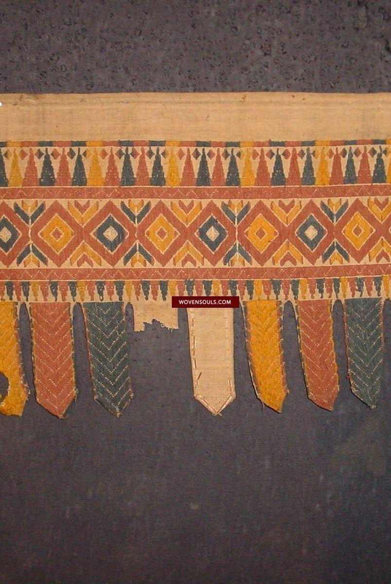 872 Antique Sumatra Tirai ceremonial cloth Banner Textile-WOVENSOULS-Antique-Vintage-Textiles-Art-Decor