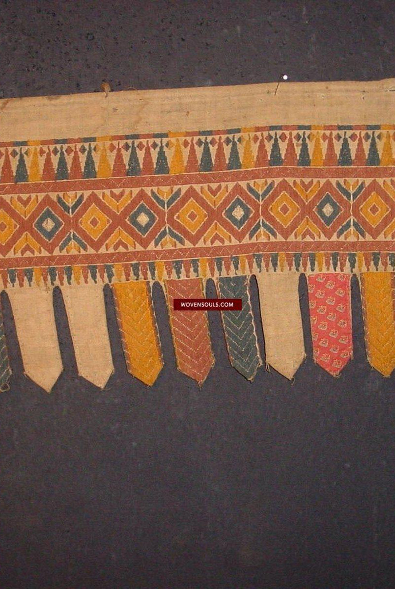 872 Antique Sumatra Tirai ceremonial cloth Banner Textile-WOVENSOULS-Antique-Vintage-Textiles-Art-Decor