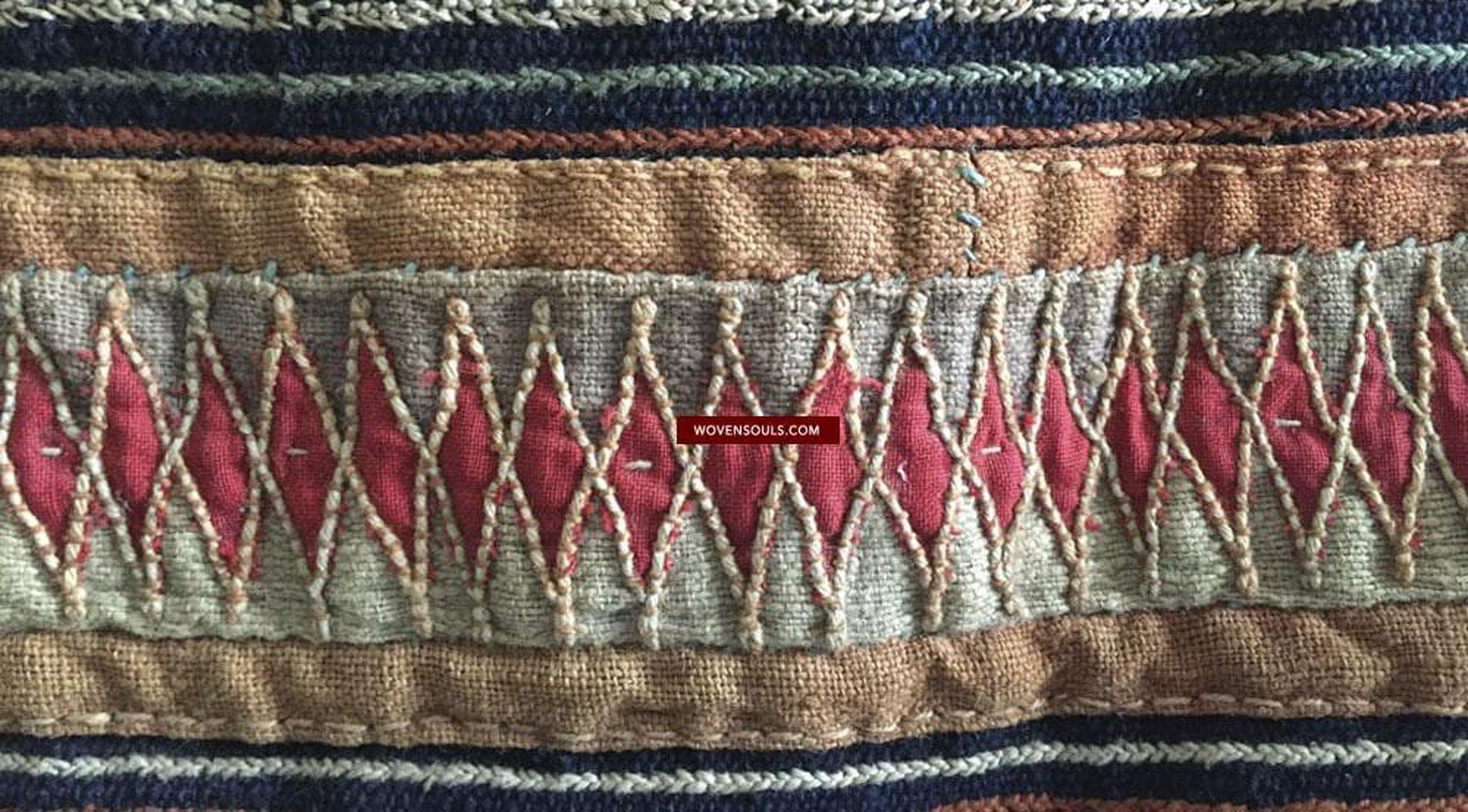 875 SOLD Vintage Akha Tunic Jacket with Superb Embroidery-WOVENSOULS-Antique-Vintage-Textiles-Art-Decor